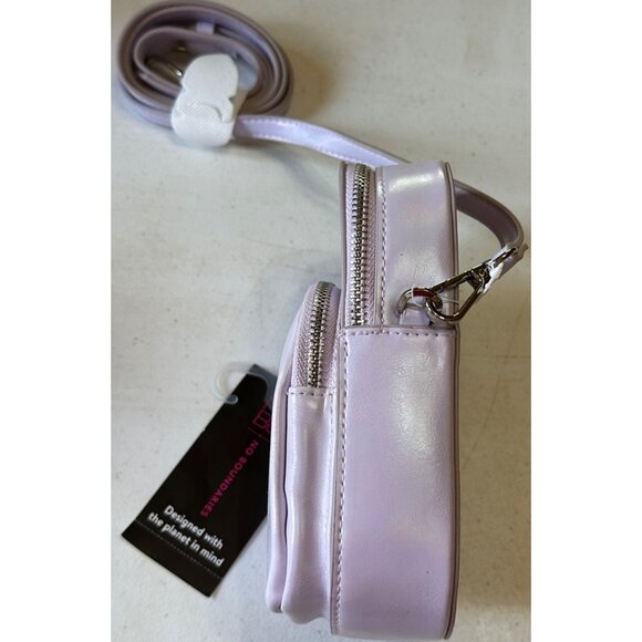 No Boundaries Rounded Phone Crossbody Lavender Color 100% Recycled Polyester-NWT - Picture 15 of 15